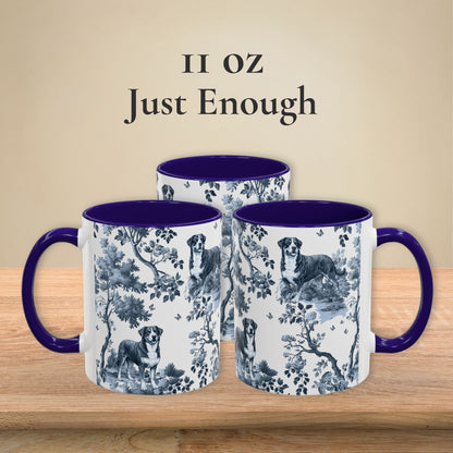 Greater Swiss Mountain Dog Mug - Toile Pattern