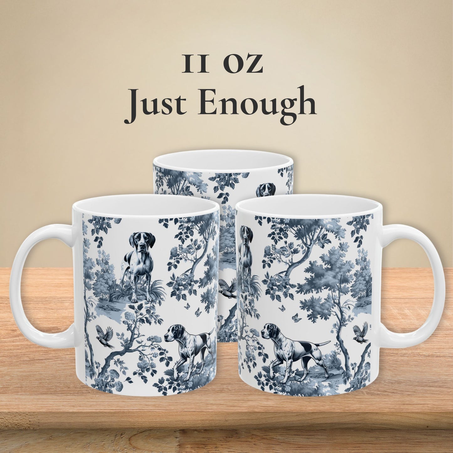 English Pointer Mug - Toile