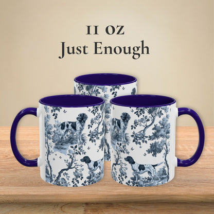 Small Munsterlander Mug - Toile Pattern
