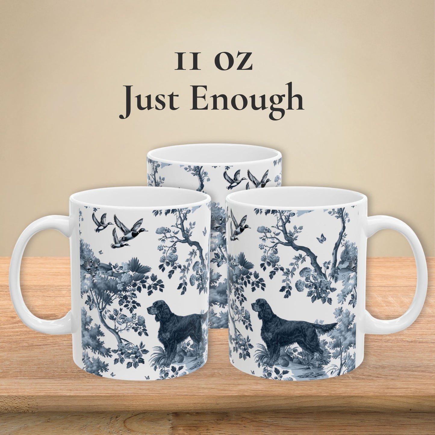 Gordon Setter Mug - Toile Pattern
