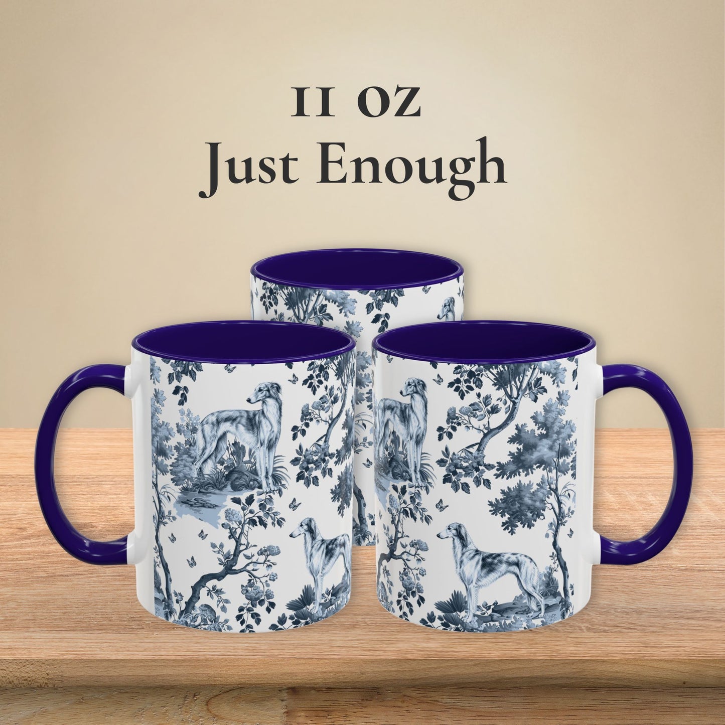 Silken Windhound Mug - Toile Pattern