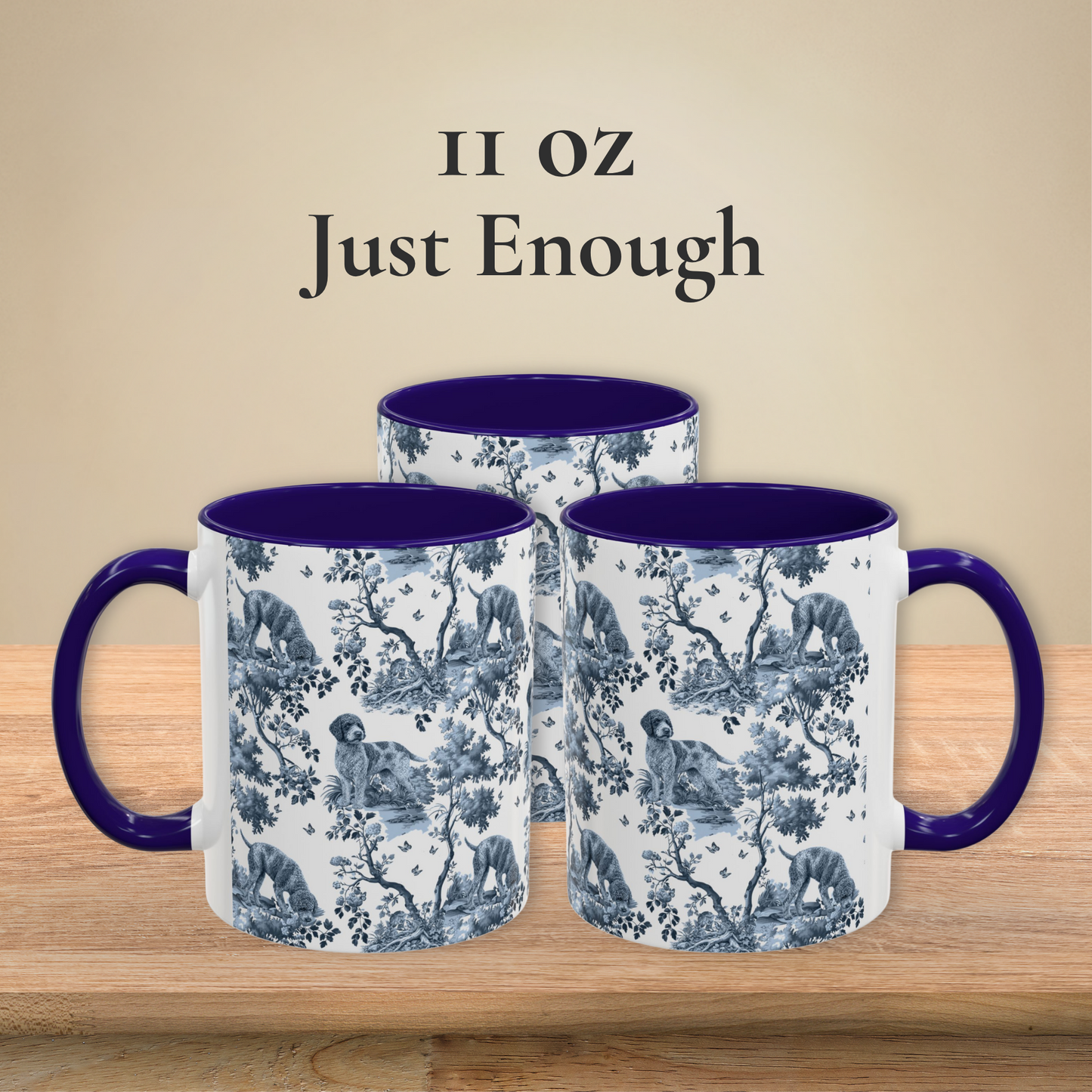 Lagotto Romagnolo Mug - Toile Pattern