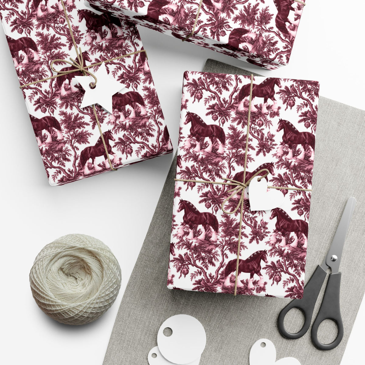 Clydesdale Horse Christmas Gift Wrapping Paper