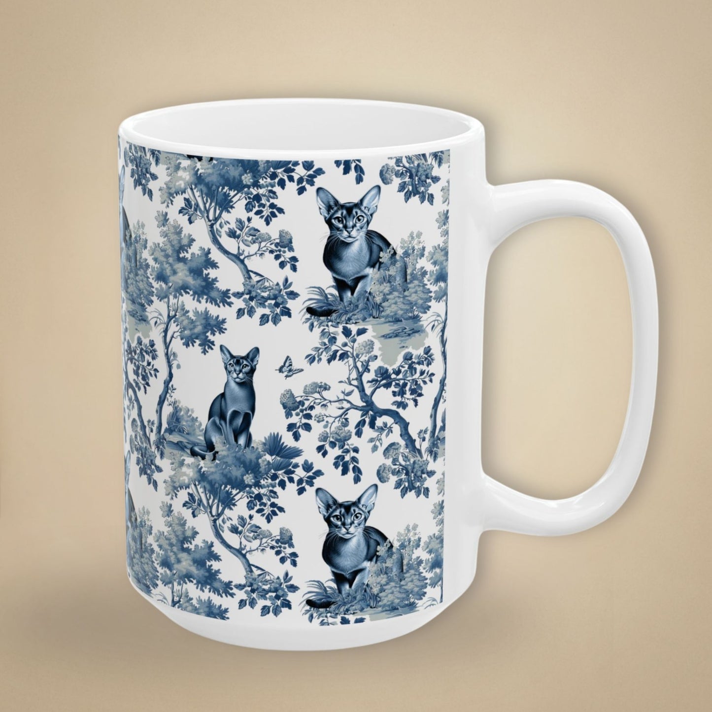Abyssinian Cat Mug Toile