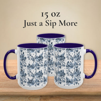Chicken Mug - Toile Pattern