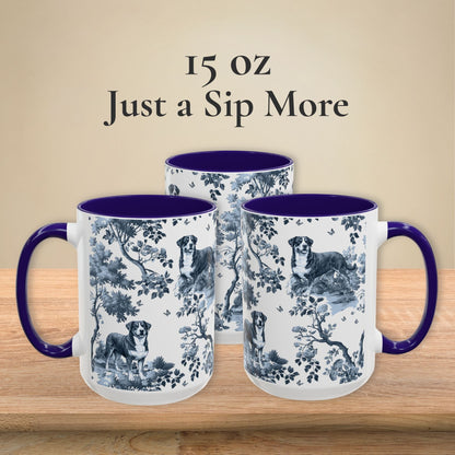 Greater Swiss Mountain Dog Mug - Toile Pattern
