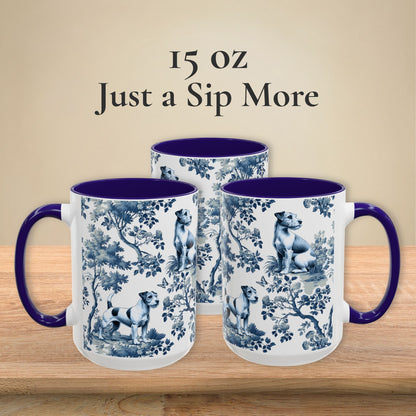 Parson Russell Terrier Mug - Toile Pattern