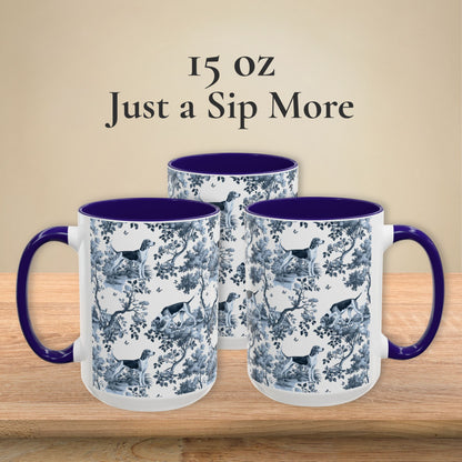 American Foxhound Mug - Toile Pattern