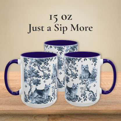 Norwich Terrier Mug - Toile Pattern