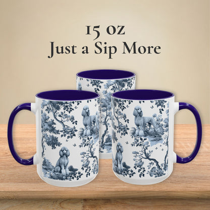 Standard Poodle Mug - Toile Pattern