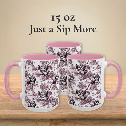 Shih Tzu Mug - Pink Toile