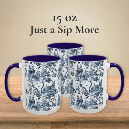 Australian Terrier Mug - Toile Pattern
