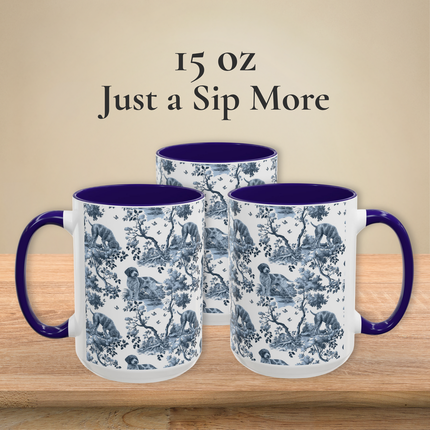 Lagotto Romagnolo Mug - Toile Pattern