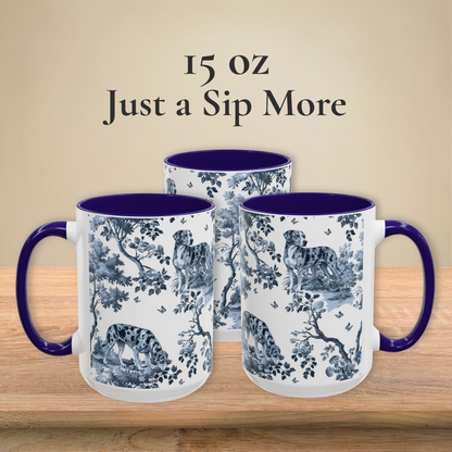 Catahoula Leopard Dog Mug - Toile Pattern