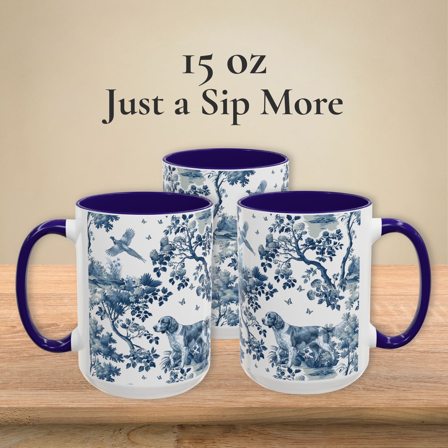 Welsh Springer Spaniel Italiano Mug - Toile Pattern