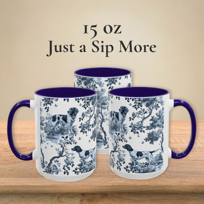 Small Munsterlander Mug - Toile Pattern