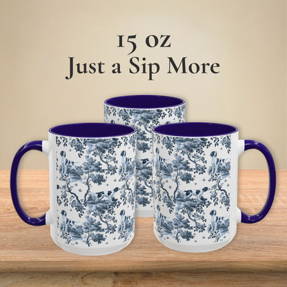 Irish Red and White Setter Mug - Toile Pattern