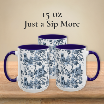 Briard Mug - Toile Pattern