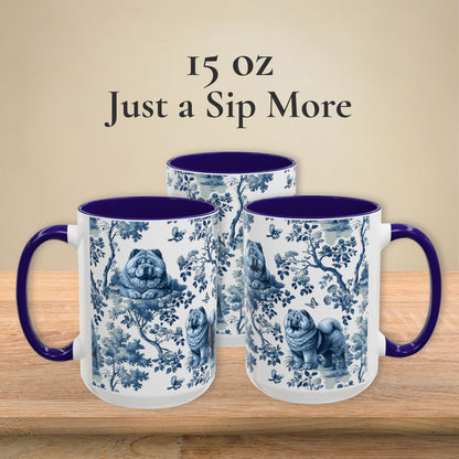 Chow Chow Mug - Toile Pattern