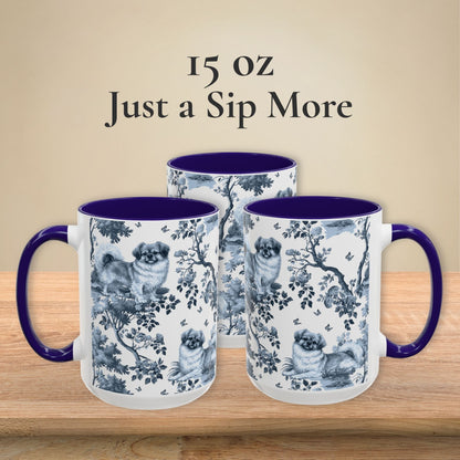 Tibetan Spaniel Toile Mug