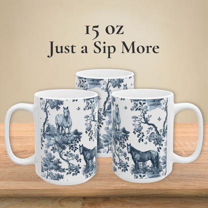 Appaloosa Horse Mug - Toile Pattern