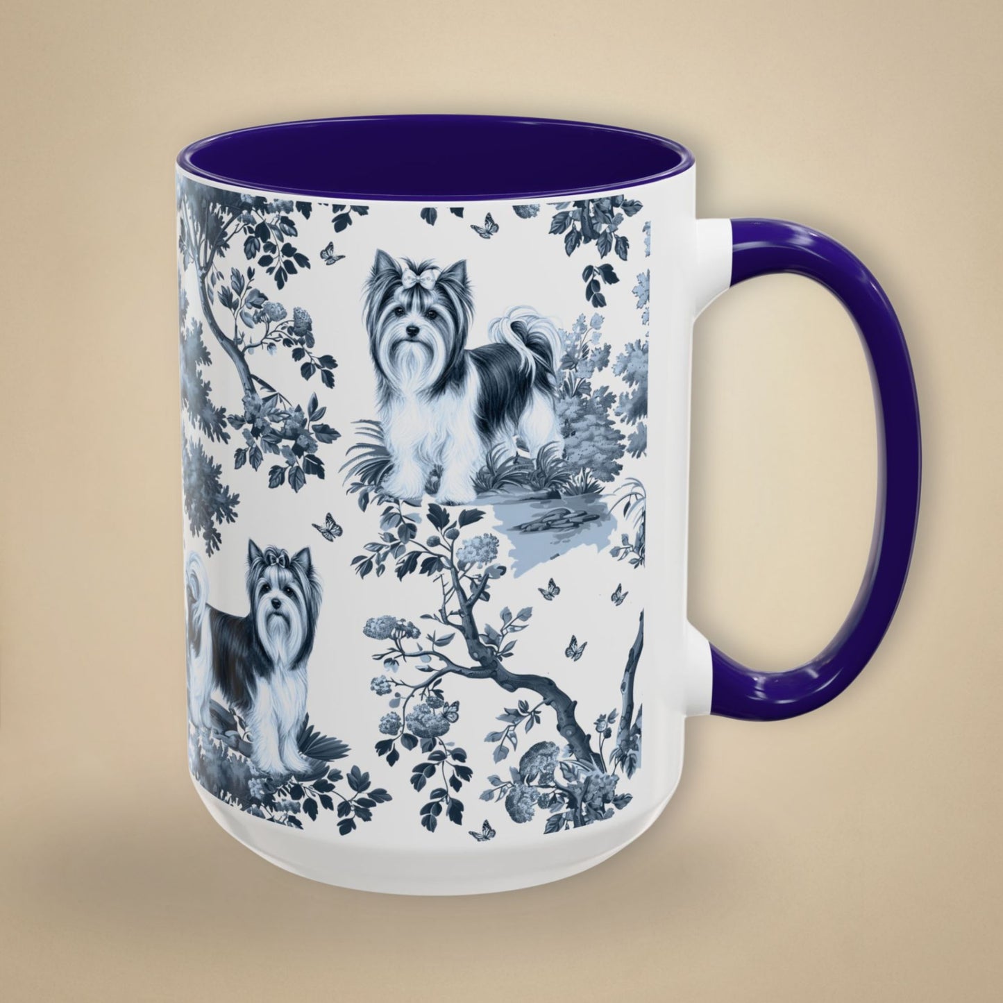 Biewer Terrier Mug - Toile Pattern