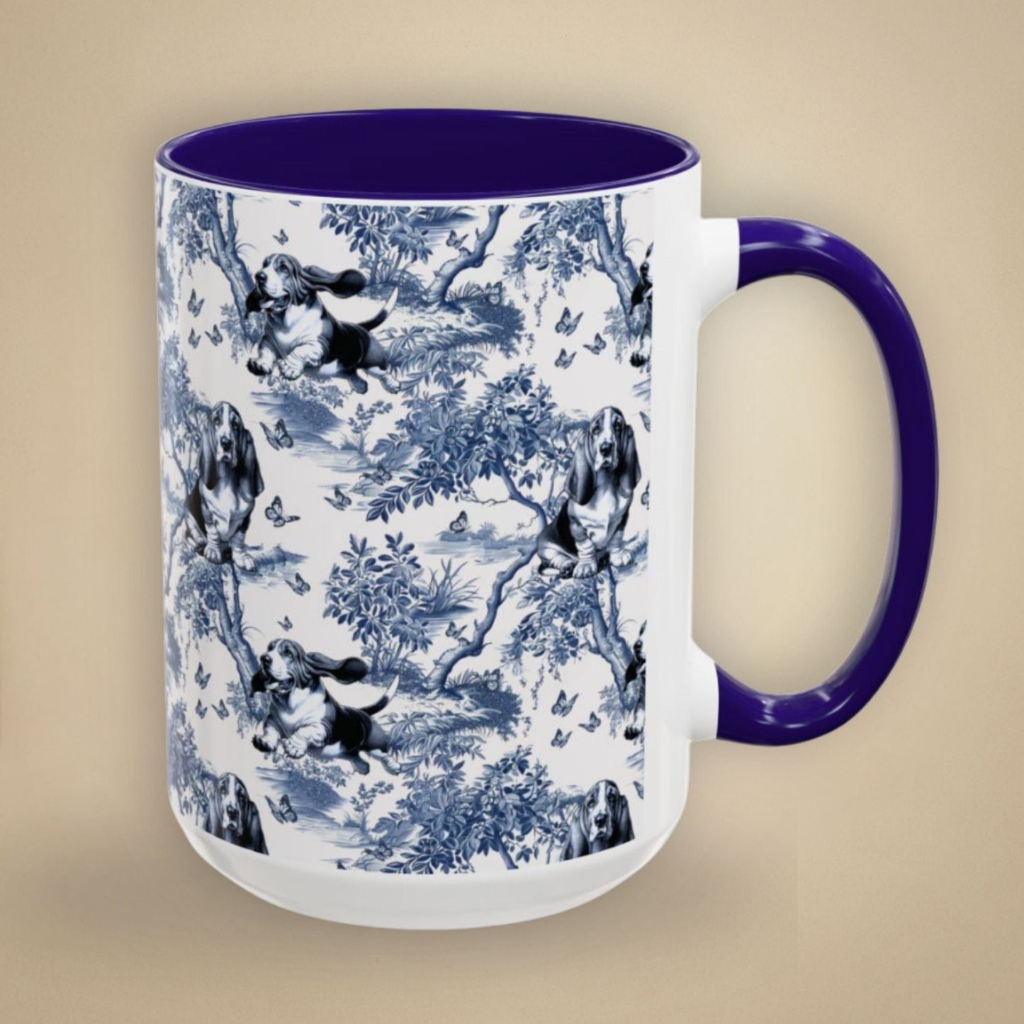 Basset Hound Toile Mug