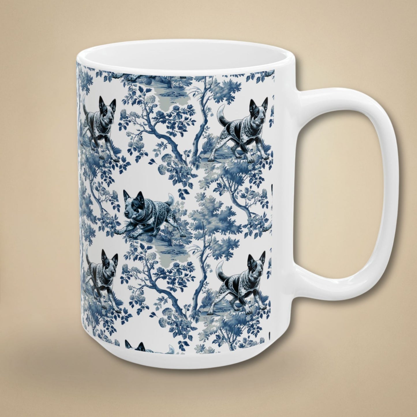Australian Cattle Dog Toile Mug