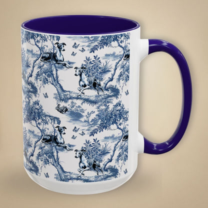 Whippet Toile Mug