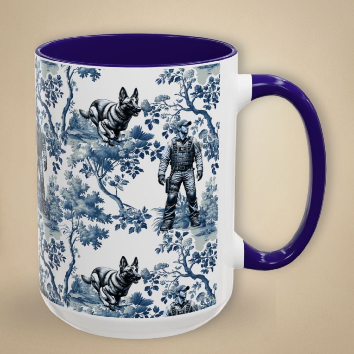 K9 Handler Malinois Toile Mug