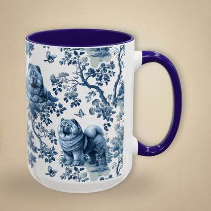 Chow Chow Mug - Toile Pattern