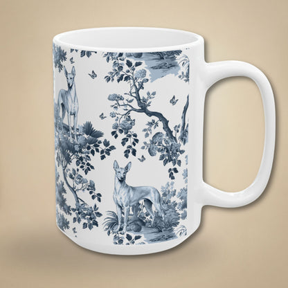 Pharaoh Hound Mug - Toile Pattern
