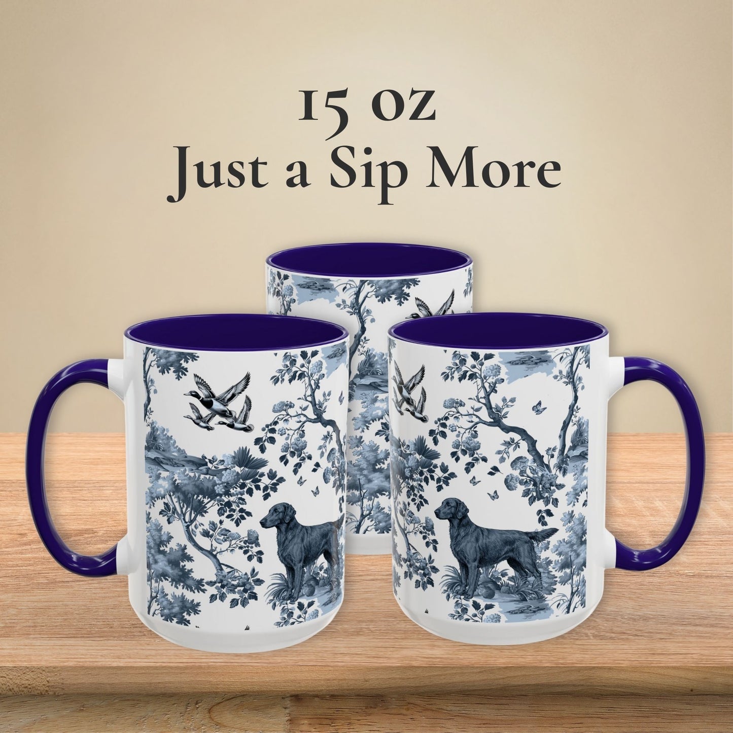 Flat-Coated Retriever Mug - Toile