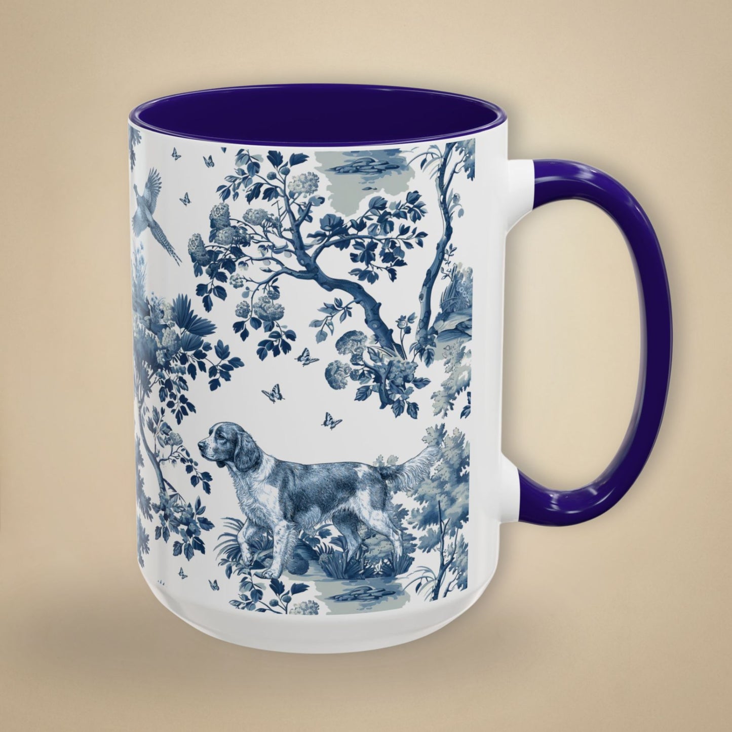 Welsh Springer Spaniel Italiano Mug - Toile Pattern