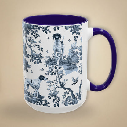 English Pointer Mug - Toile Pattern