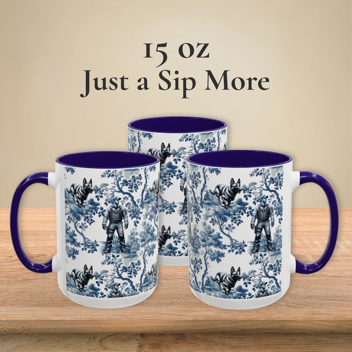 K9 Handler Malinois Toile Mug