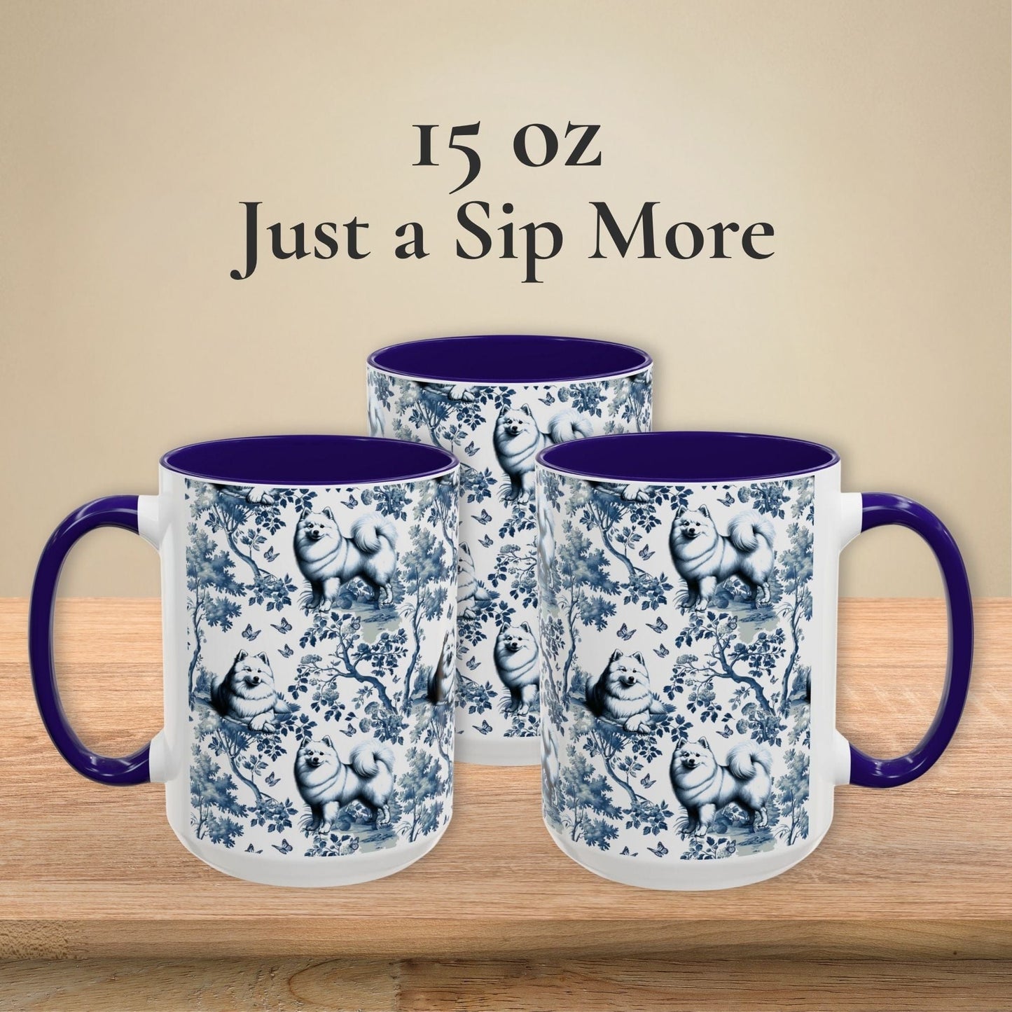 American Eskimo Mug Toile