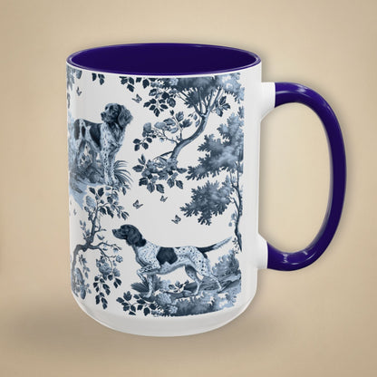 Small Munsterlander Mug - Toile Pattern