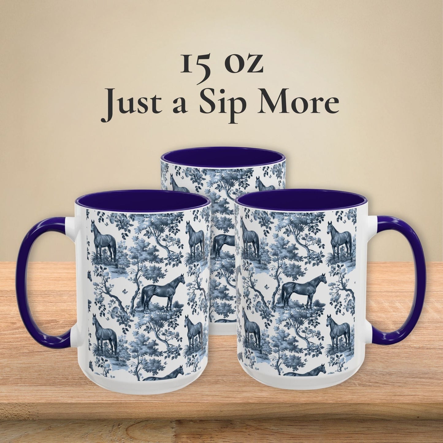 Thoroughbred Horse Toile Mug