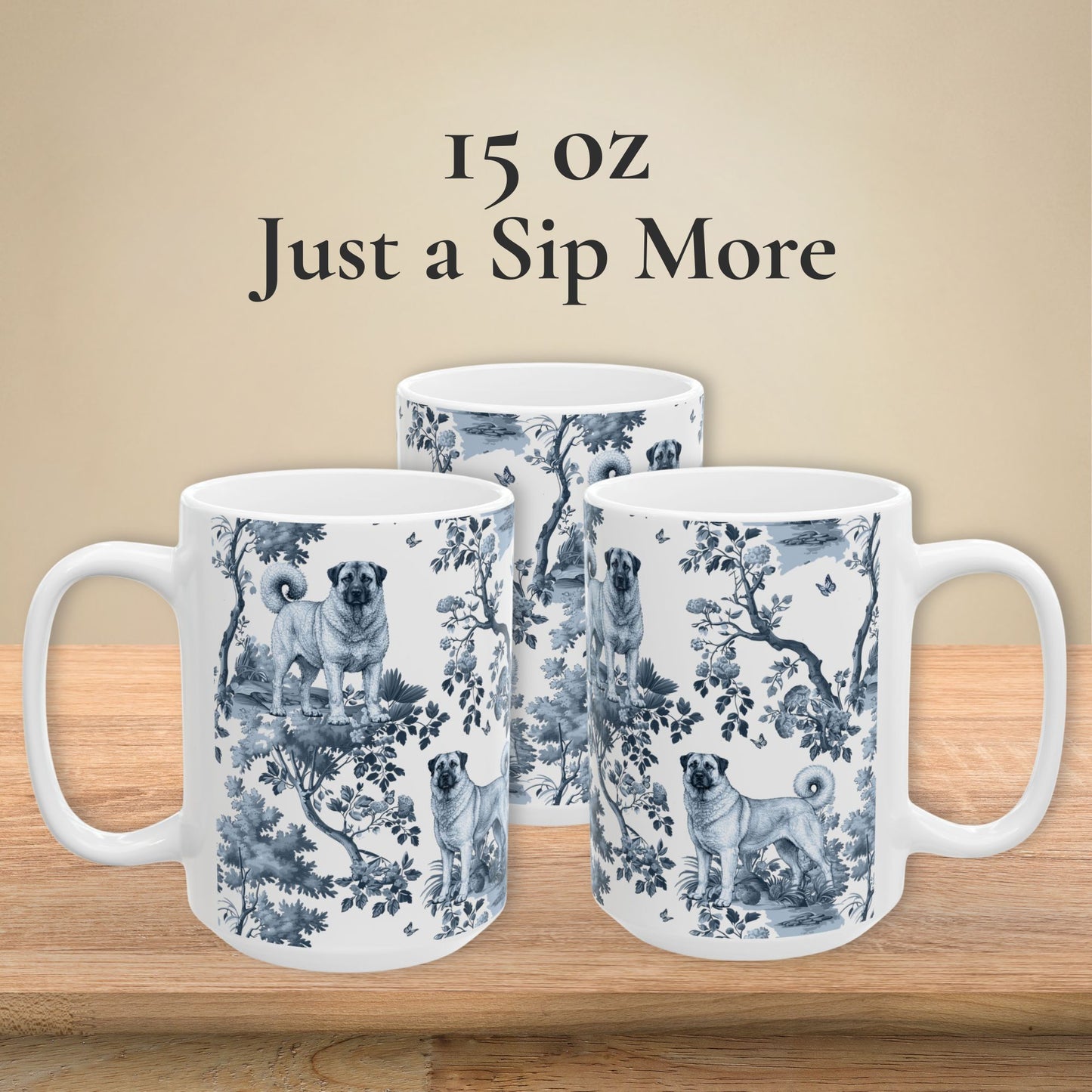Anatolian Shepherd Mug - Toile Pattern