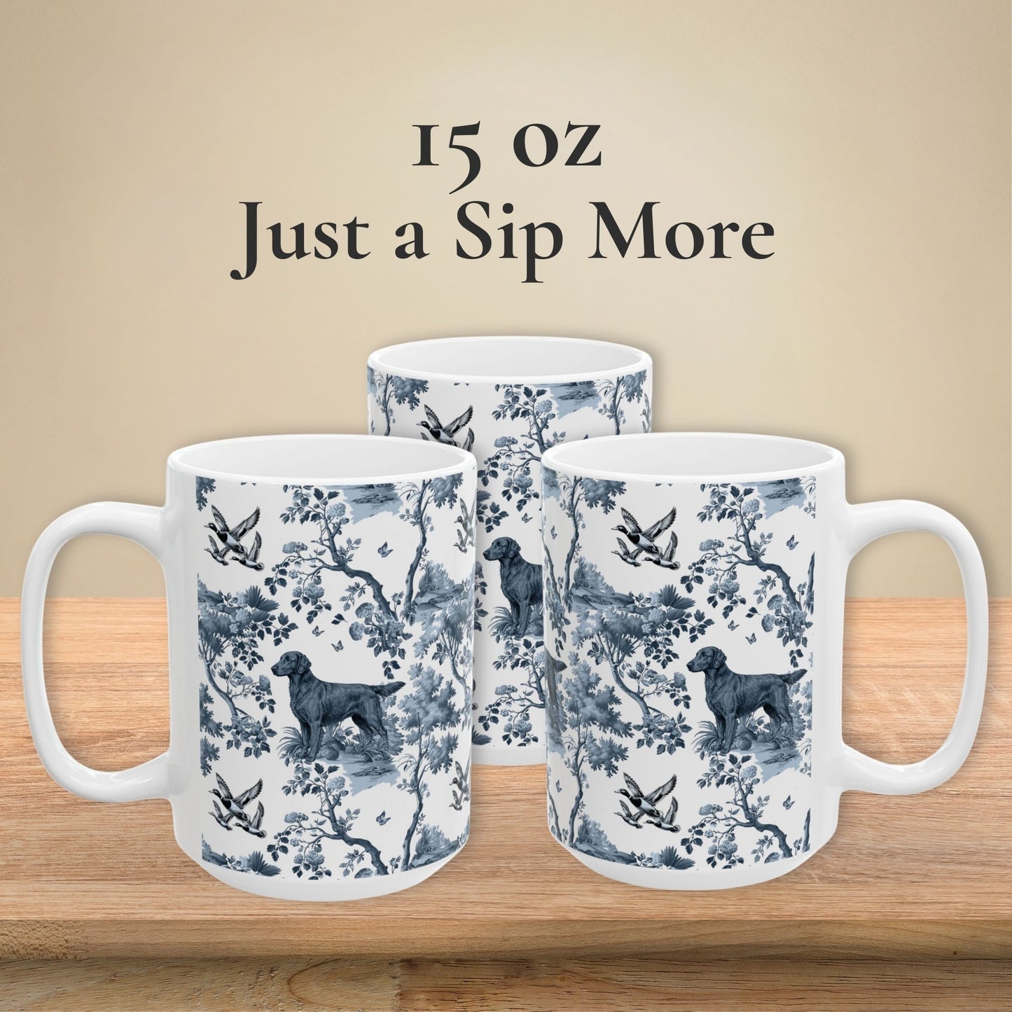 Flat-Coated Retriever Mug - Toile