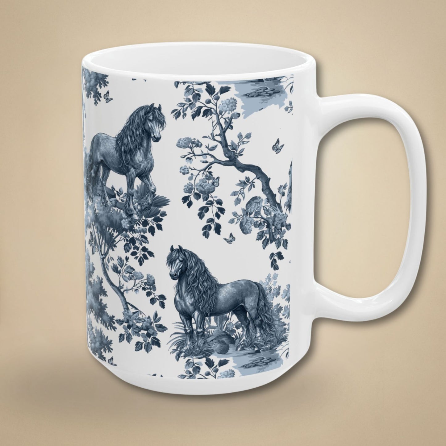 Friesian Horse Mug - Toile