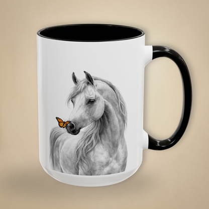 Arabian Horse w/ Monarch Mug