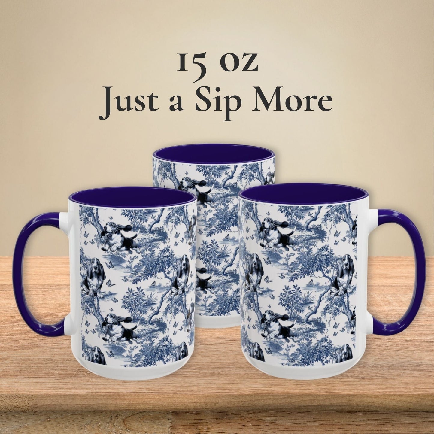 Basset Hound Toile Mug