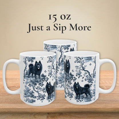 Schipperke Mug - Toile Pattern