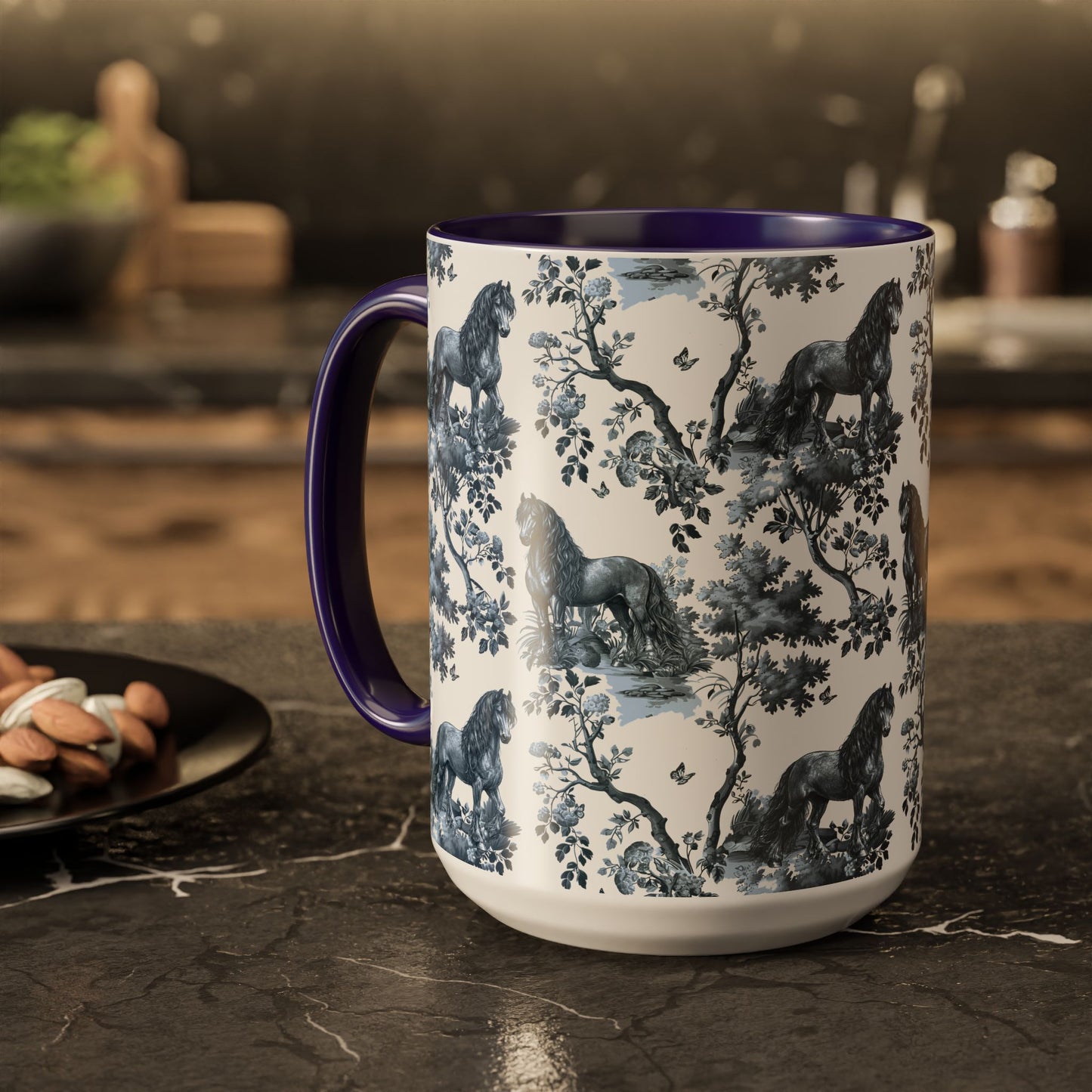 Friesian Horse Toile Mug