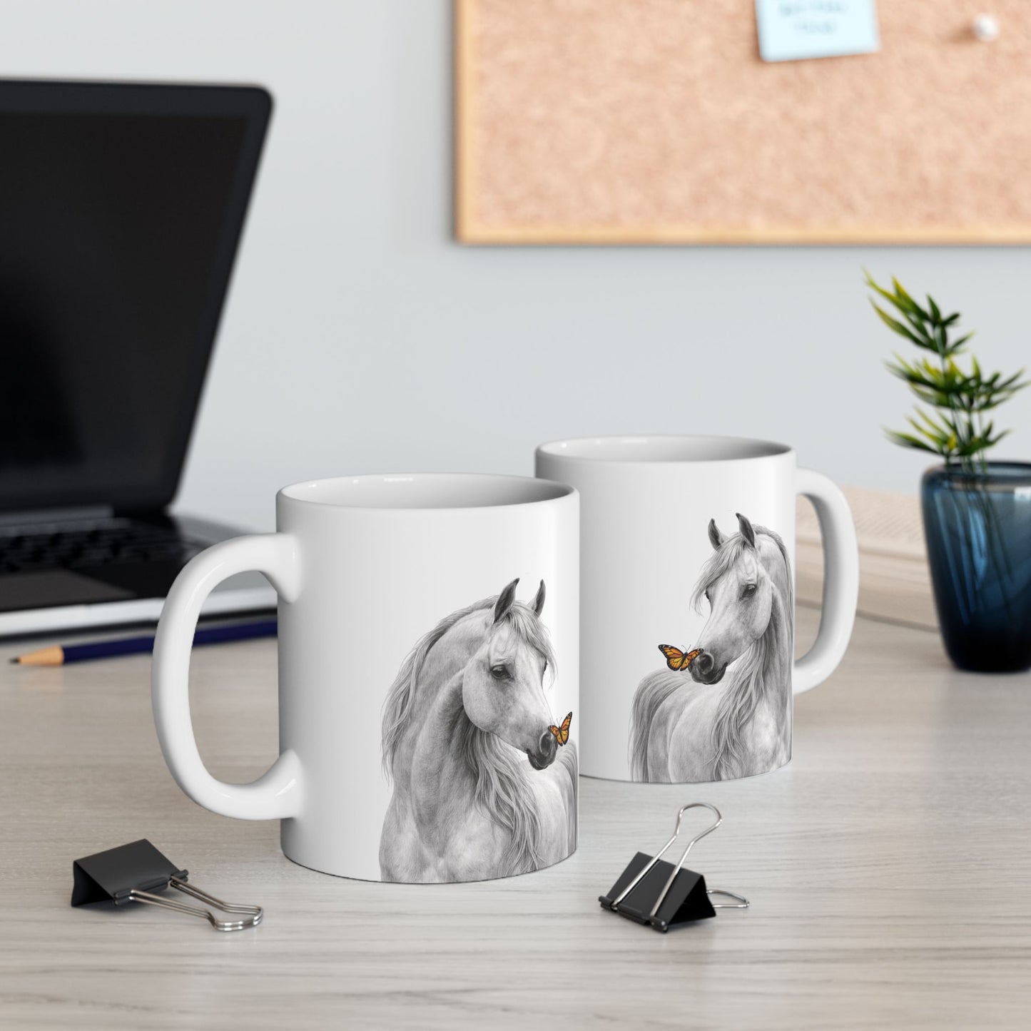 Arabian Horse w/ Monarch Mug