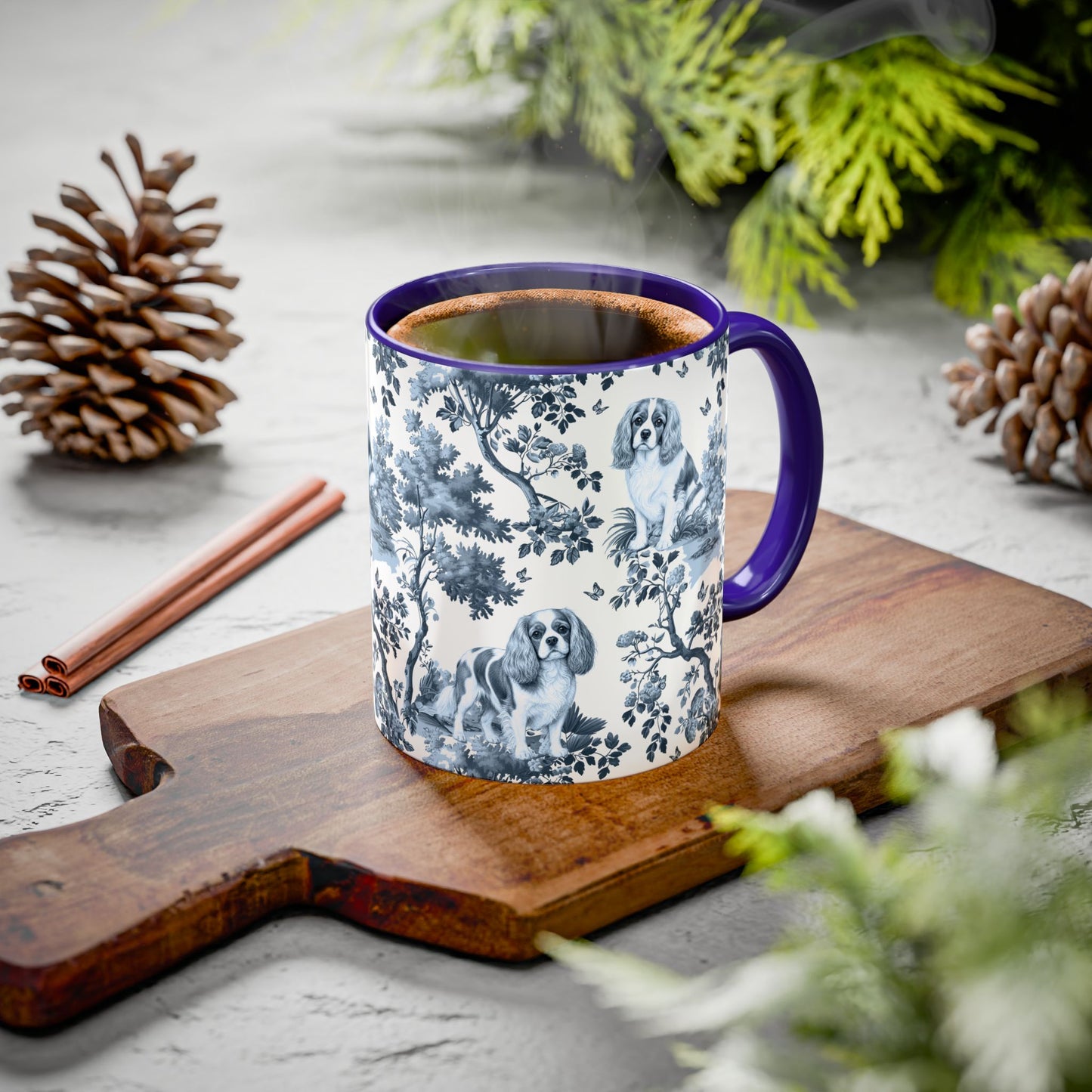 Cavalier King Charles Spaniel Mug · Garden Toile Le Deux