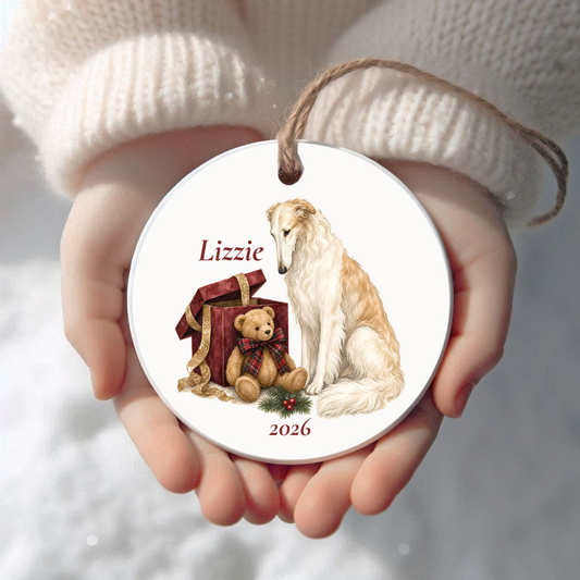 Borzoi · Bear Necessities Collection · Personalized Ornament