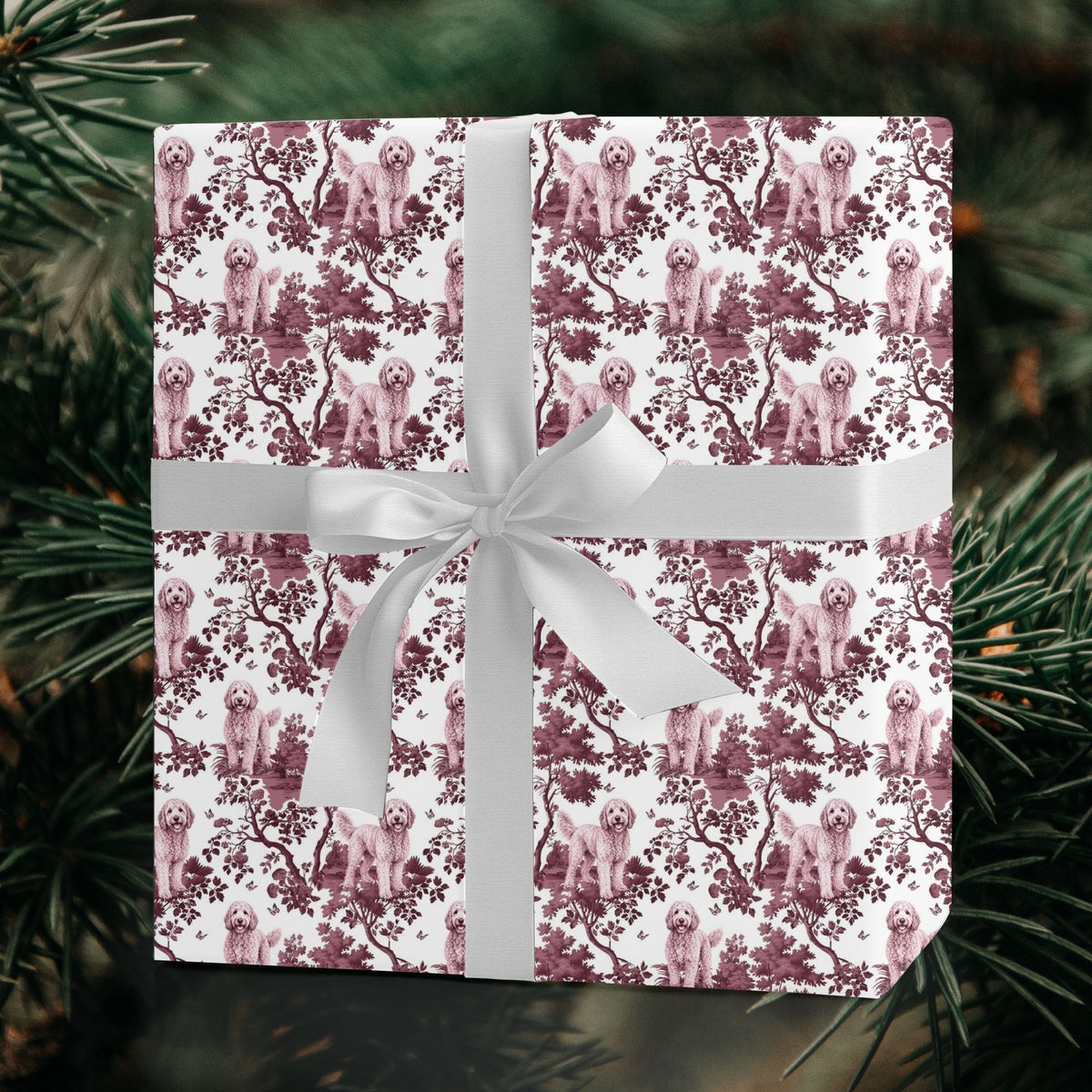 Goldendoodle Christmas wrapping paper